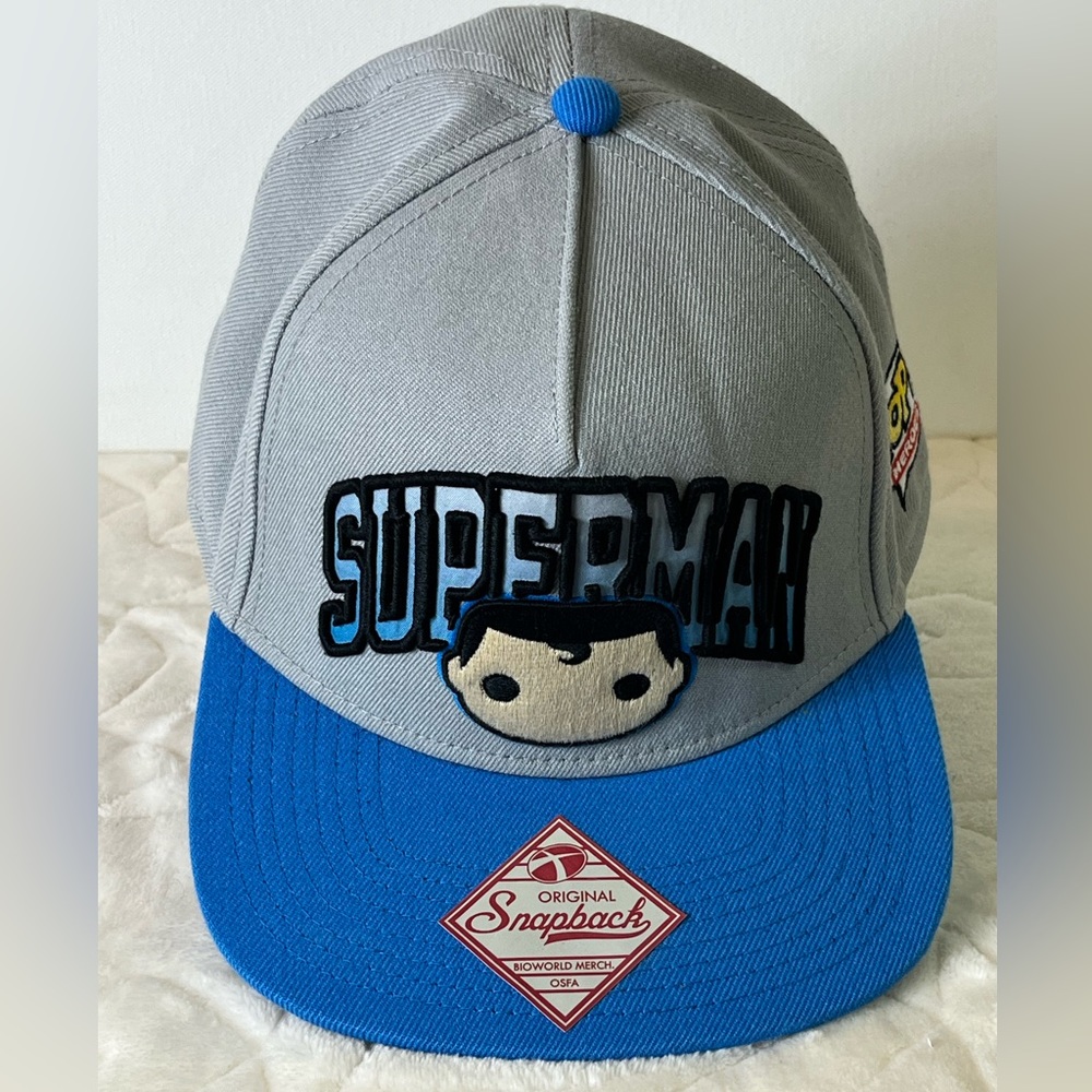 Superman’s Original SnapBack Pop Heroes DC Comics Baseball Cap Hat Ages 14 & Up